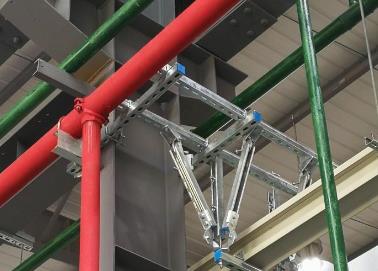 平桂该抗震支架的整体式支吊架结构协调性好
